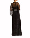 Embellished Cape Dress