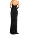 Strapless Beaded Navy Dress