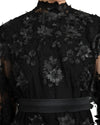 Embellished Red Kaftan with Belt