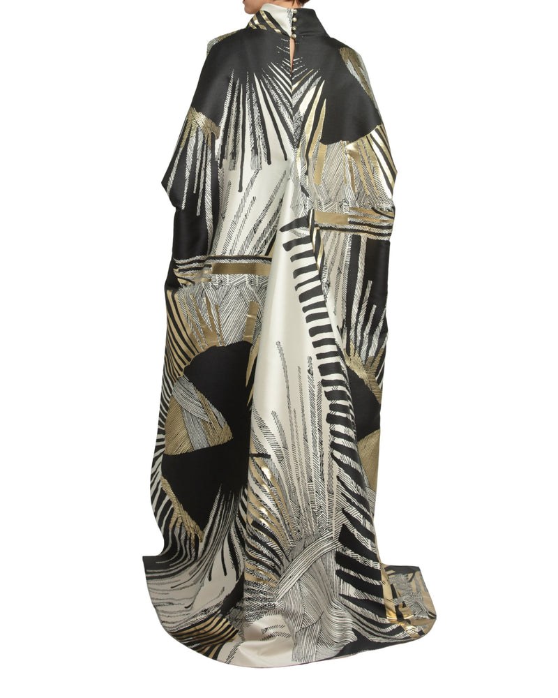 Kimono-Like Multicolored Kaftan