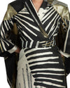 Kimono-Like Multicolored Kaftan