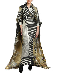 Kimono-Like Multicolored Kaftan
