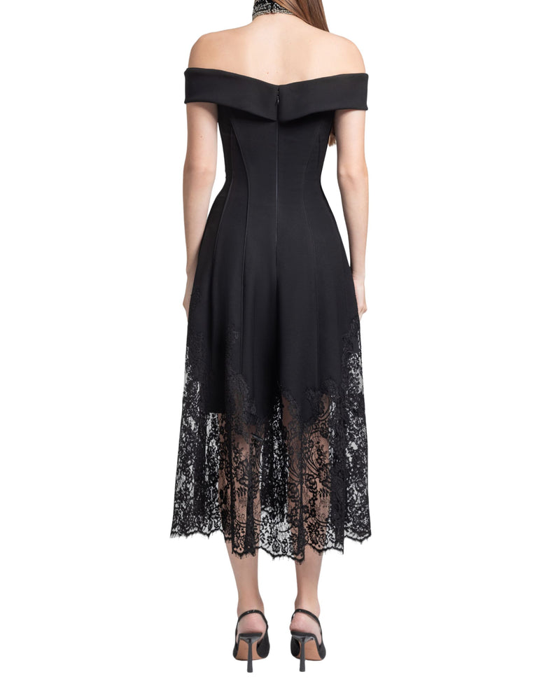 Folded Off-Shoulder Dress