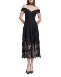 Folded Off-Shoulder Dress