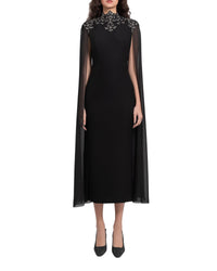 Embellished High-Collar Dress