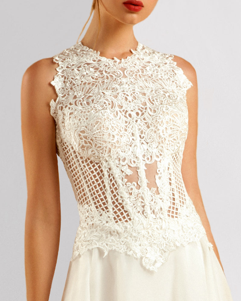 Lace Bodice Gown