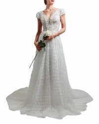 Lace Bands Gown