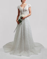 Lace Bands Gown