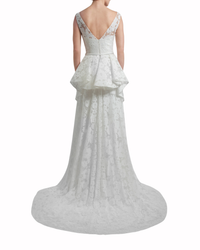 Bridal Dress with Flared Back