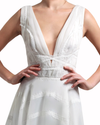 Deep Neckline Dress