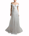 Off-Shoulder Embellished Bridal Dress