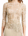Silk Skirt With Guipure Top