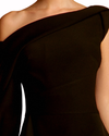 Asymmetrical One-Shoulder Black Top