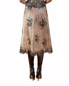 Dotted Tulle Midi Skirt