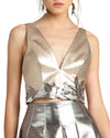 V-Neckline Embellished Top