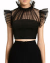 Crepe Cropped Top