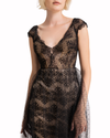 Dress with See-Through Overskirt