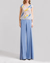 Pants With Slits Paired with Lace Top