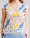 Pants With Slits Paired with Lace Top