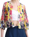 Cropped Top with Jacket and Short Skirt