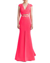 Mermaid Cut Skirt and Cut Out Detailed Top