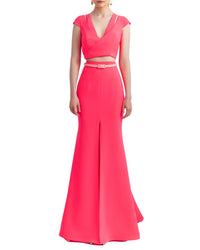 Mermaid Cut Skirt and Cut Out Detailed Top