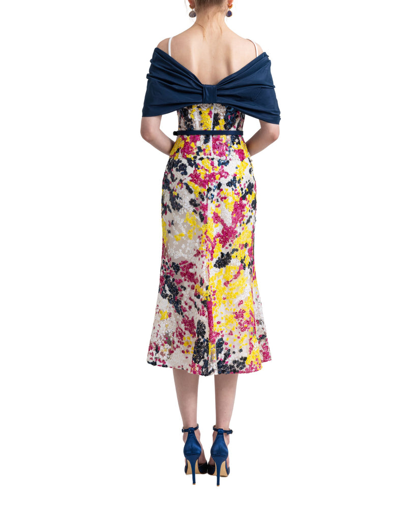 Sequins Corset Dress with Bolero