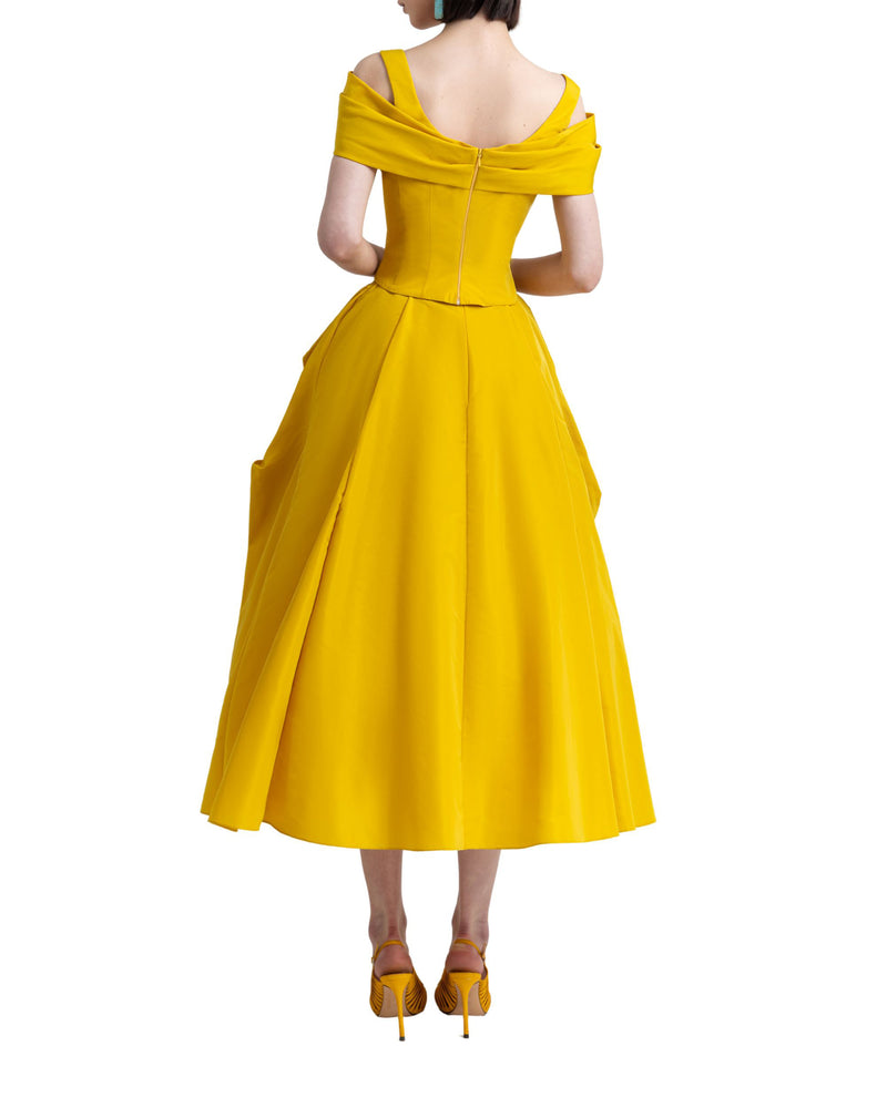 Taffeta Corset and Wide Skirt Set