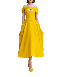 Taffeta Corset and Wide Skirt Set
