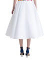 Flared White Skirt