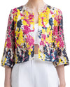 Sequins Jacket with a White Pants