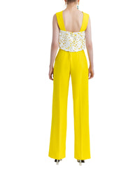 Straight Cut Pants and Yellow Top