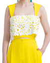 Straight Cut Pants and Yellow Top