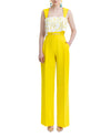 Straight Cut Pants and Yellow Top