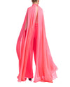 High-Neckline Top and Straight-Cut Pants