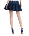Short Taffeta Navy Skirt