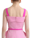 Asymmetrical Crepe Top with Belt