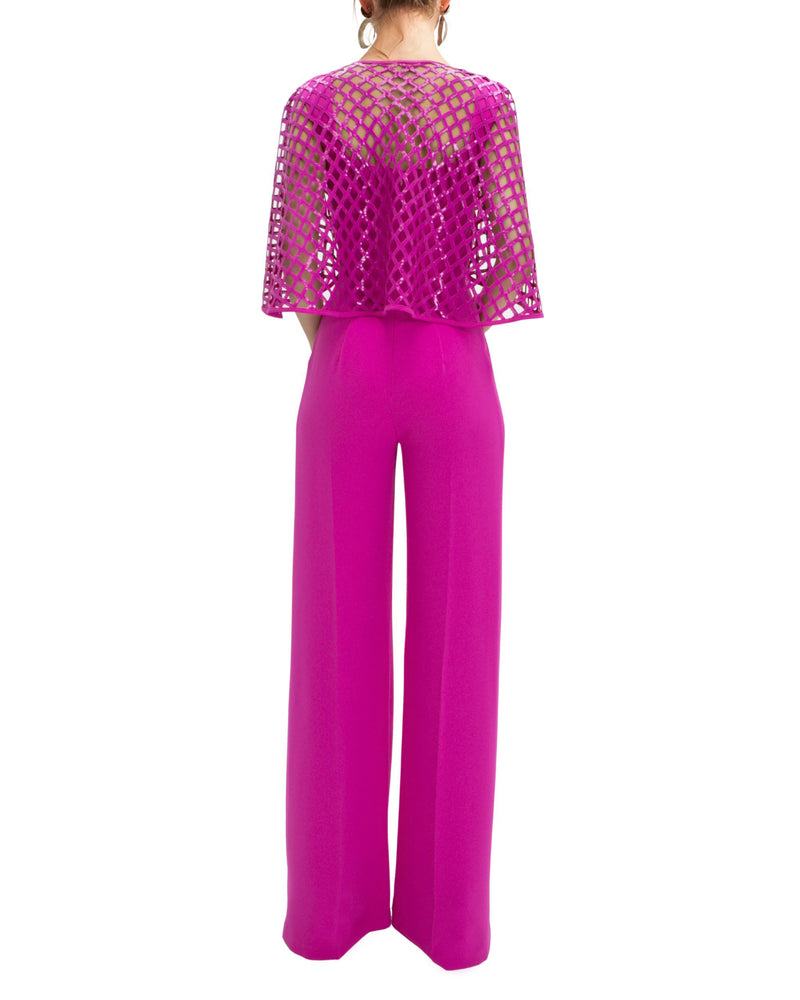 Corset Jumpsuit with Cape