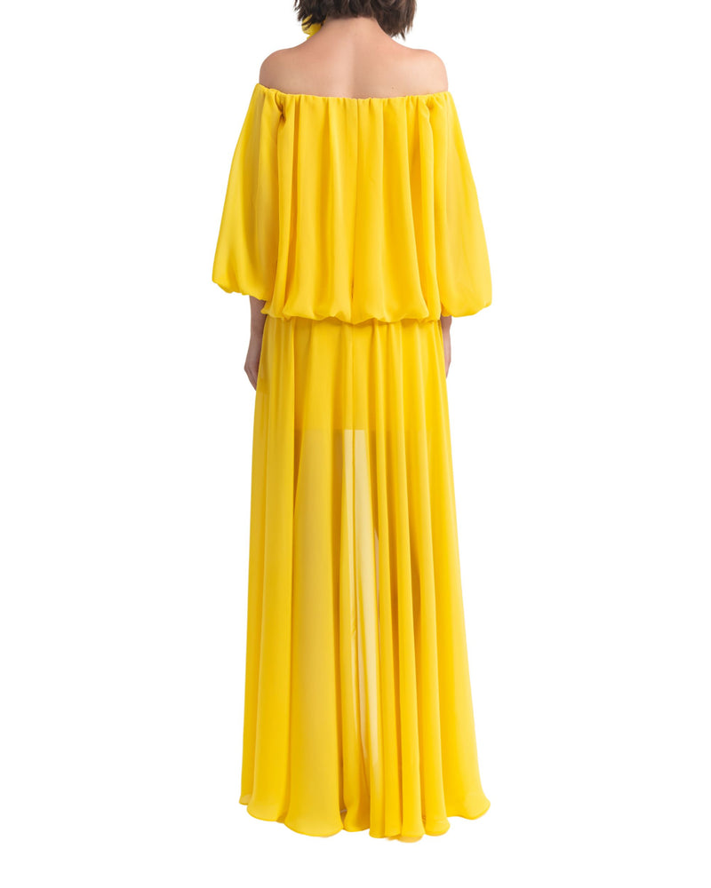 Chiffon Off-Shoulders Dress