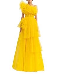 Ruffled Tulle Dress