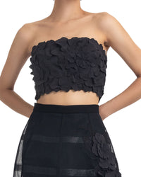 Laser-Cut Top & Cage-Like Skirt