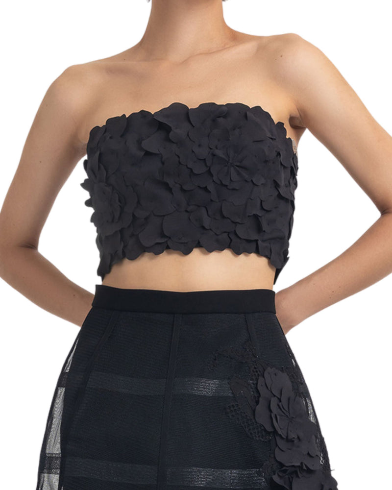 Laser-Cut Top & Cage-Like Skirt