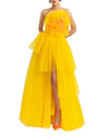 Draped Flower Corset Dress
