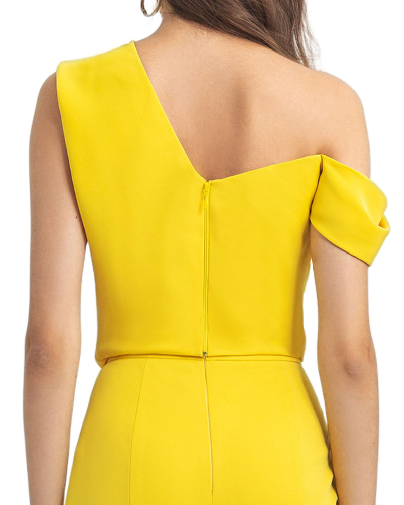 Asymmetrical Crepe Top