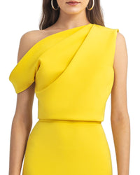 Asymmetrical Crepe Top