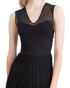 Black Heart Shape Design Knit Dress