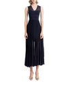 Navy Blue Heart Shape Design Dress