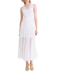 White Heart Shape Design Dress