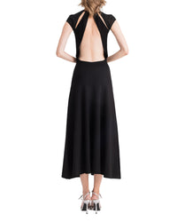 Knit Midi Dress With Cut-Outs