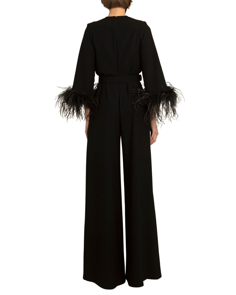 V-Neckline Loose Jumpsuit